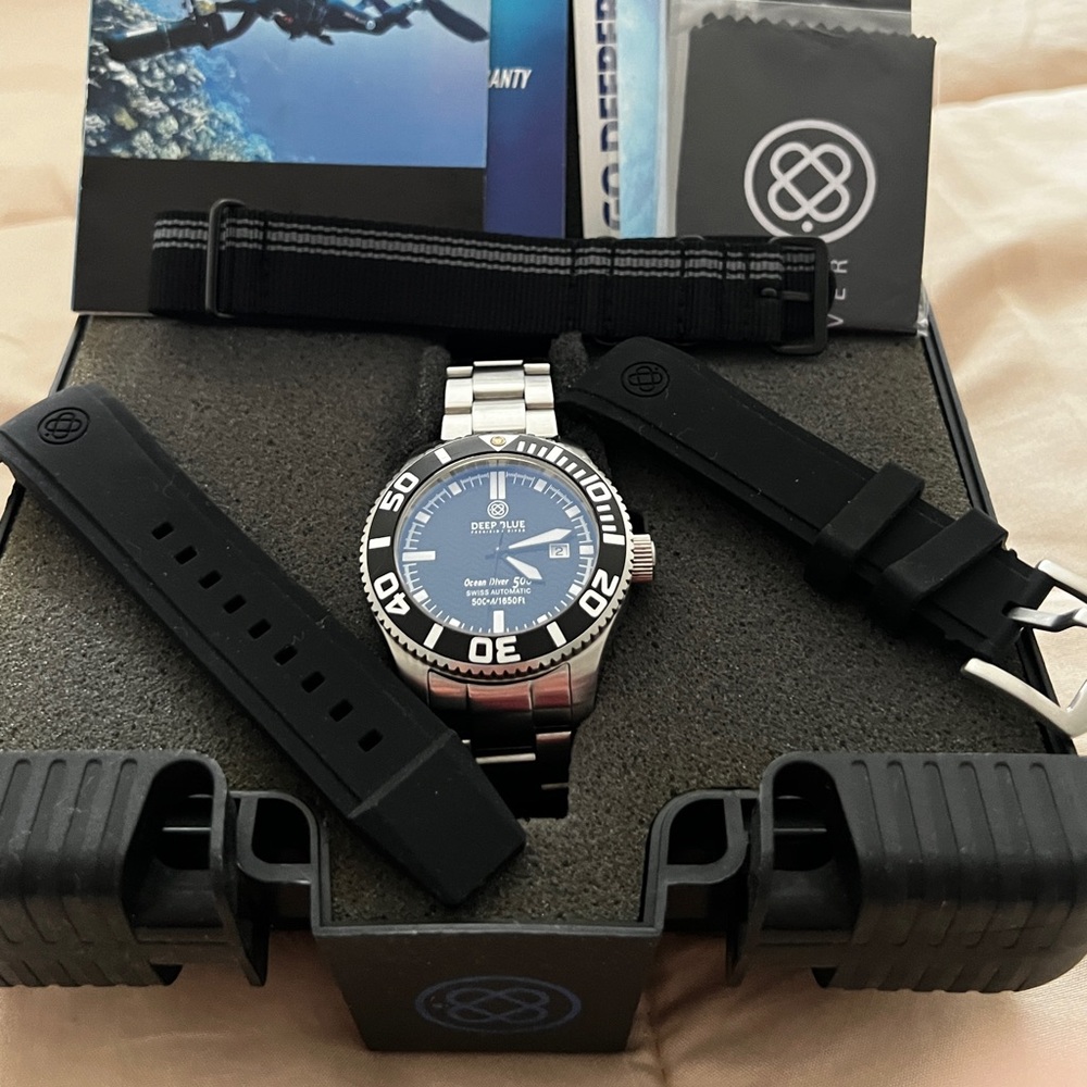 Deep Blue Swiss Automatic Watch